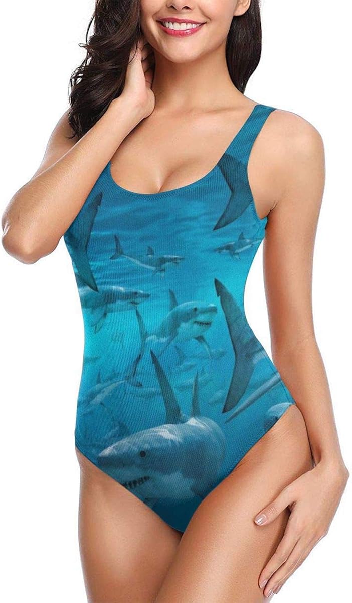 TOGGIP Women’s Gradient Criss Cross Back One Piece Swimsuit Swimwear Bathing Suit