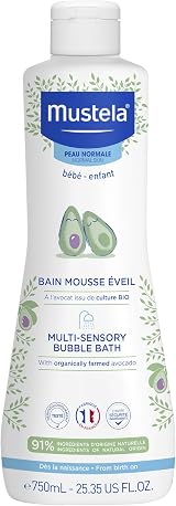 Mustela PN Bath Mousse Eveil 750ml Foaming Bubble Bath for Baby & Child