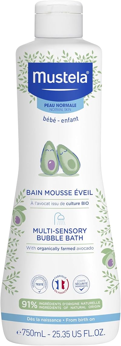 Mustela PN Bath Mousse Eveil 750ml Foaming Bubble Bath for Baby & Child