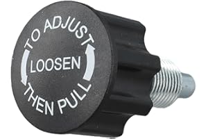 Spring Button Pull Pin for Exercise for Bike Adjustment – Black Steel/Iron/ABS Gym Equipment Knob with 6. cm Total Length, 20