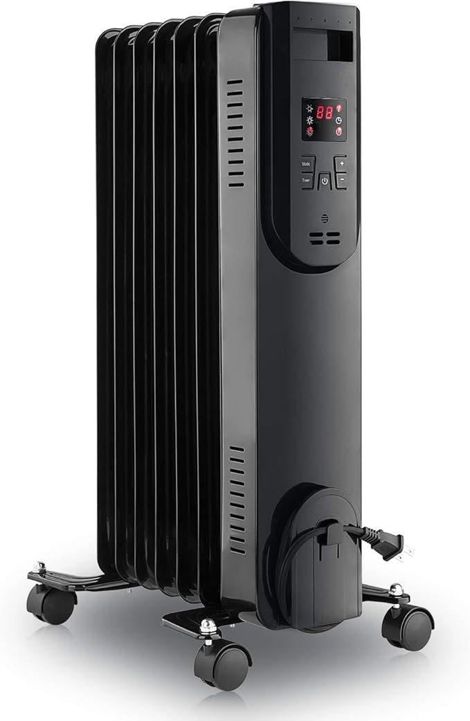 LIFEPLUS Oil Filled Radiator Heater 1500W Portable