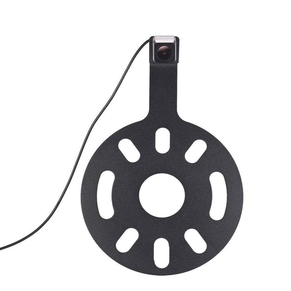 HD Auto Van 170° Trunk Handle Button Tail Gate Rear View Reversing Backup Camera Parking Aids System Compatible with Jeep Wrangler/Willys/Unlimited Sahara spare tire Rubicon Reifen/PKW Reservereifen