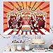 Circus Theme Party Banner Supplies Carnival Red Photography Background Circus Theme Birthday Party Photo Shoot Backdrop for Large Party Decoration