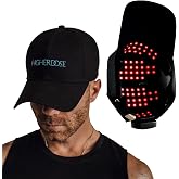 HigherDOSE Red Light Therapy Hat for Hair Growth - Cordless Red Light Cap to Support Scalp Health, Hair Regrowth at Home &amp; Reduced Shedding - Rechargeable LED Hat Promotes Fuller Hair &amp; Scalp Wellness