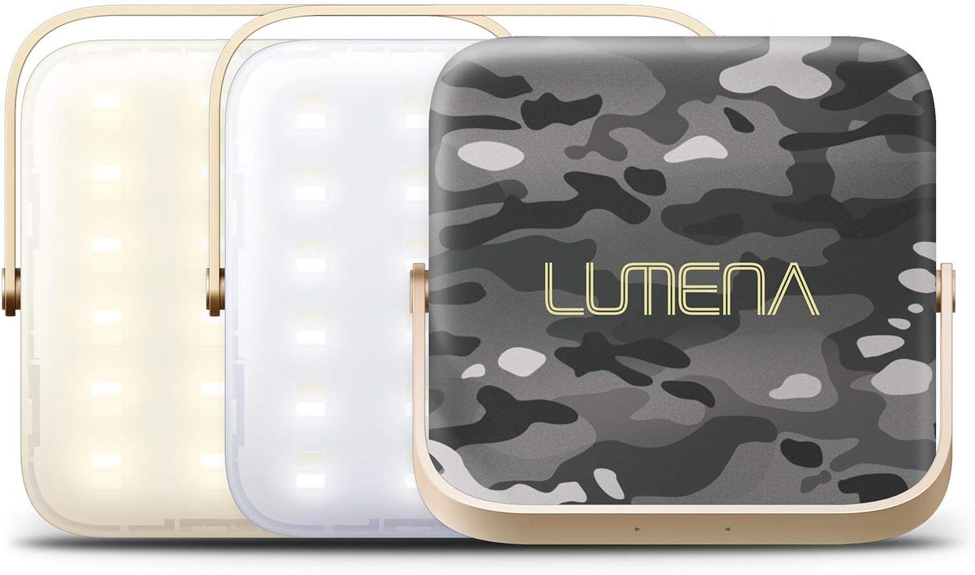 Lumena Compact Executive Portable LED Light 1300 Lumens 10000mAh and Power Bank Phone Charger for Camping, Outdoors, Activities and Travel