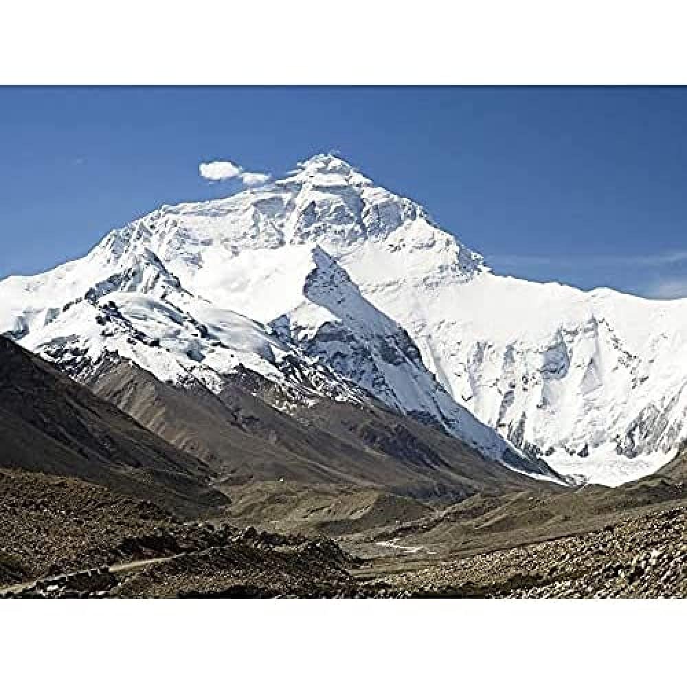 Galuzzi Mount Everest North Face Mountain Photo Art Print Canvas Premium Wall Decor Poster Mural