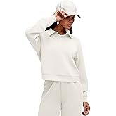 G4Free Smoofit Modal Soft Women's Polo Sweatshirts Pullover Long Sleeve Button Up Casual Tops