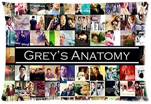 Fashion Area Custom Pillowcase Tv Show Grey'S Anatomy Fans Throw Pillow Case Cover Cushion Case Best Gift 20X30 Inch 2 Sides