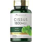 Carlyle Cissus Quadrangularis | 200 Capsules | Traditional Herb Extract Supplement | Non-GMO and Gluten Free Formula