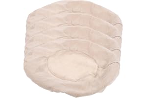 JEWEDECO 4 Pcs Natural Linen Bread Basket Liner Cloth Round Dough Proofing Basket Covers Breathable for Even