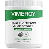 Barley Grass Juice Powder, 21X concentrated Superfood, 2 month Supply | Single-ingredient, cold-pressed to preserve nutrients, heart antioxidants, free radical cleansing*, USDA organic, vegan
