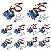 Ybee 10x Pcs SG90 Micro Servo Motor Mini SG90 9g Servo for RC Helicopter Airplane Car Boat Robot Controls