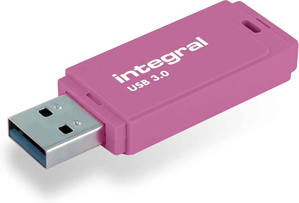 Integral 128GB Neon Pink USB 3.2 Gen 1 Flash Drive