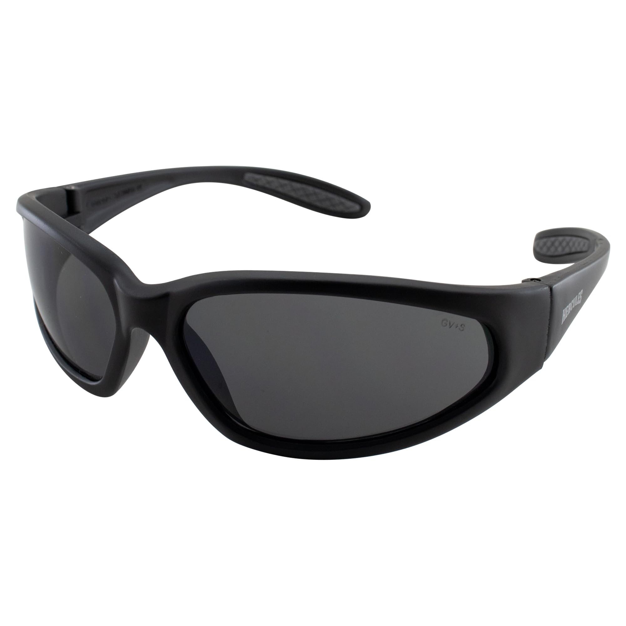 Hercules Safety Glasses - Black Frame - Smoke Lens by Global Vision Eyewear