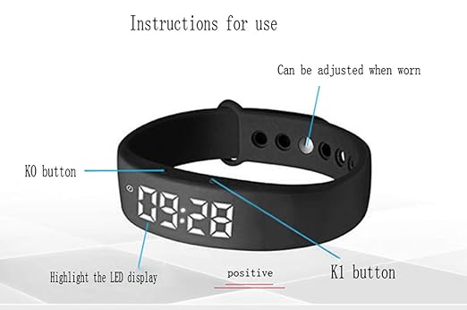 Amazon.com: WATCHBB Smart Sports Watch Male Female Student ...