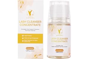 ACTROL Eyelash Cleanser Concentrate 50ml Professional Lash Extensions Shampoo Natural Foaming Cleanser Non-lrritating Wash for Extensions Salon Home Care-Makes 10 Bottles 60ml(Unscented)