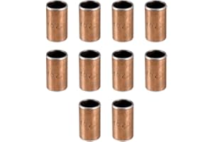 uxcell Sleeve Bearing 10mm Bore x 12mm OD x 20mm Length Plain Bearings Wrapped Oilless Bushings 10pcs