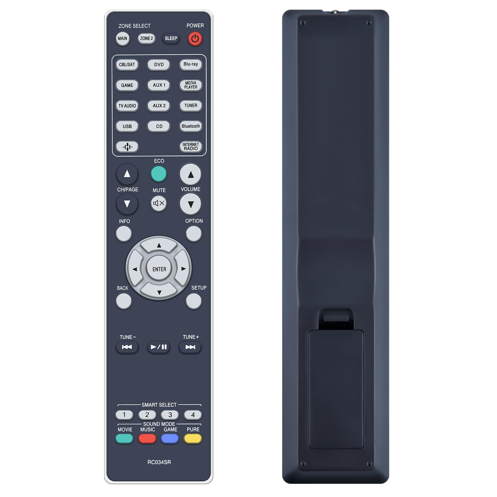 Replacement Remote Control RC034SR for Marantz AV Receiver NR1608 NR-1608 for Marantz Remote Control