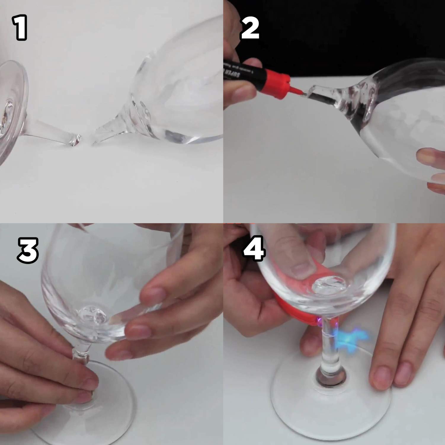 Visbella UV Light Glue, Hand-Held Welders Resin, Plastic Welder, Glue with UV Light Included