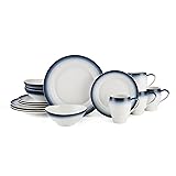 Mikasa Swirl 16-Piece Dinnerware Set, Service For