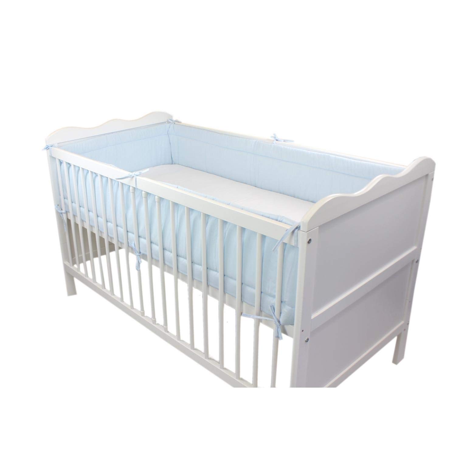 Buy TupTam Baby Cot Bumper All Around Padded Bed Protection, Blue
