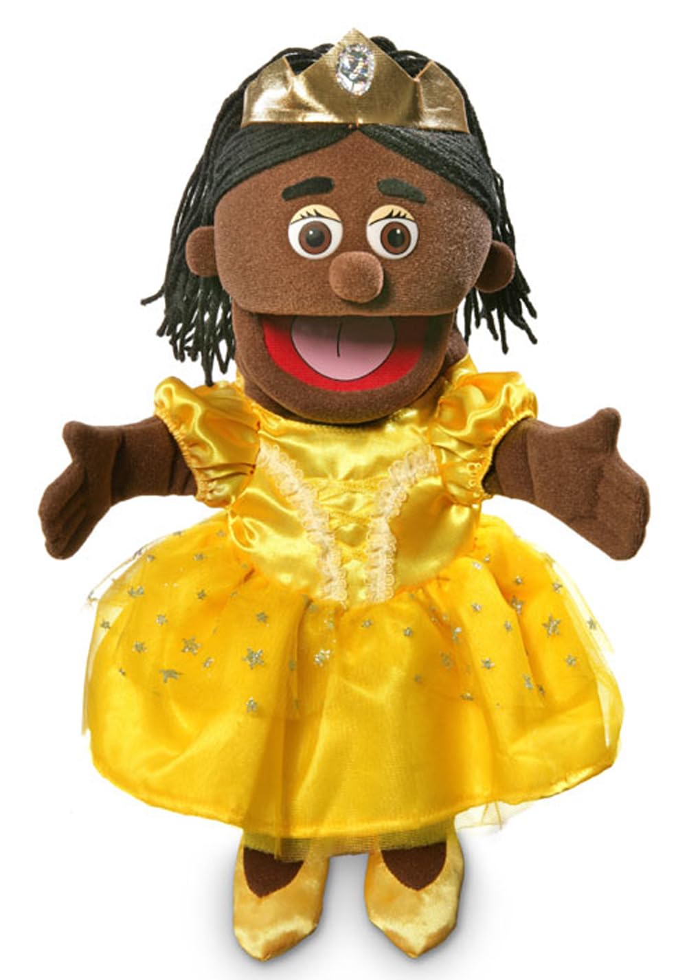 Princess, Black Girl, Hand Puppet, 40cm