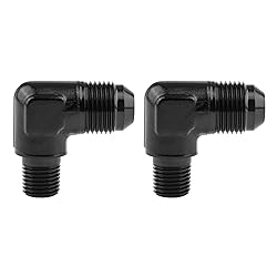 EVIL ENERGY 8AN to 1/4" NPT Male 90 Degree Fitting