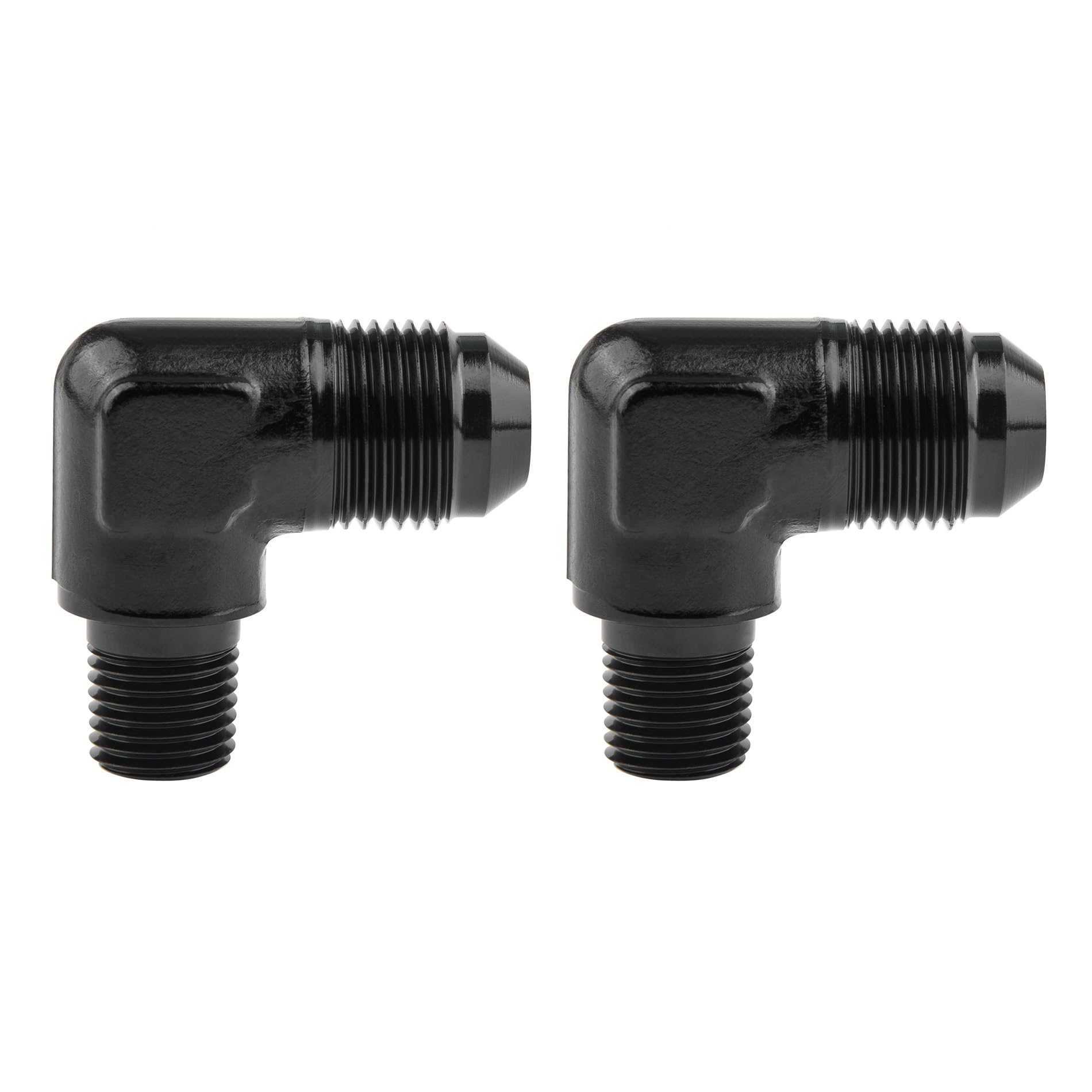 EVIL ENERGY 8AN to 1/4" NPT Male 90 Degree Fitting
