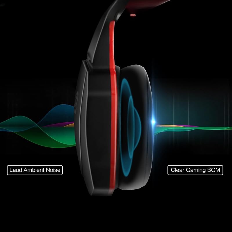 Wireless Gaming Headset Headphone Kompatibel mit PS5 PS4 PC Computer Nintendo Switch Klarer Ton Over-Ear Kopfhörer Abnehmbares Mikrofon