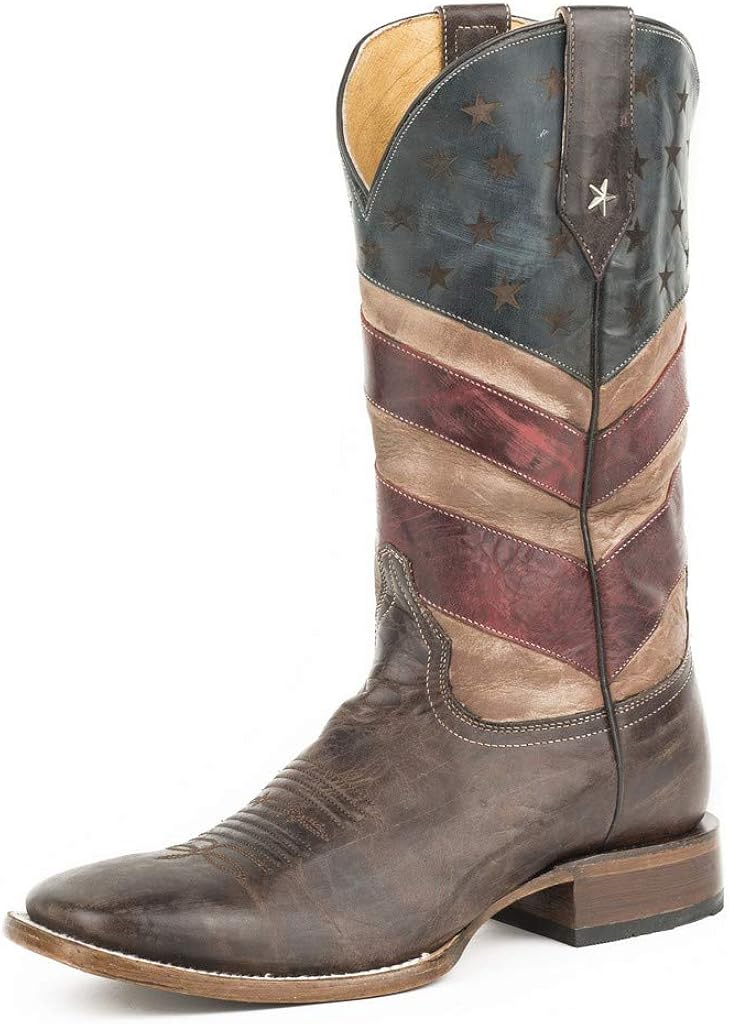 roper heel cowboy boots