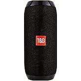 T&G Portable Bluetooth Speaker, IPX4 Waterproof Wireless Speaker with Subwoofer, Wireless Stereo Pairing, Bluetooth Speaker for Pool, Beach, Outdoor, Gifts - TG117