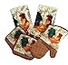Kitchen Linen Set (Includes: one oven mitt, two pot holders and two dish towels) (Rooster - Plaid)
