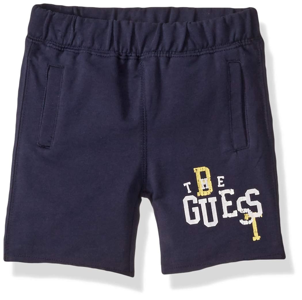 Buy GUESS Boys' Little Graphic Knit Shorts, Fancy Blue, 2 at Amazon.in