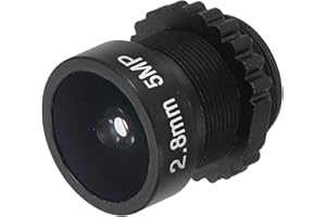 PATIKIL CCTV Camera Lens 2.8mm Focal Length HD 5MP Security CCTV Camera Lens Wide Angle M12 Mount Fixed Aperture Long Viewing