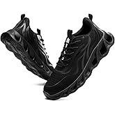 Furuian Steel Toe Shoes for Men & Women Lightweight Indestructible Safety Work Shoes Comfortable Steel Toe Sneakers Puncture Proof Work Sneakers