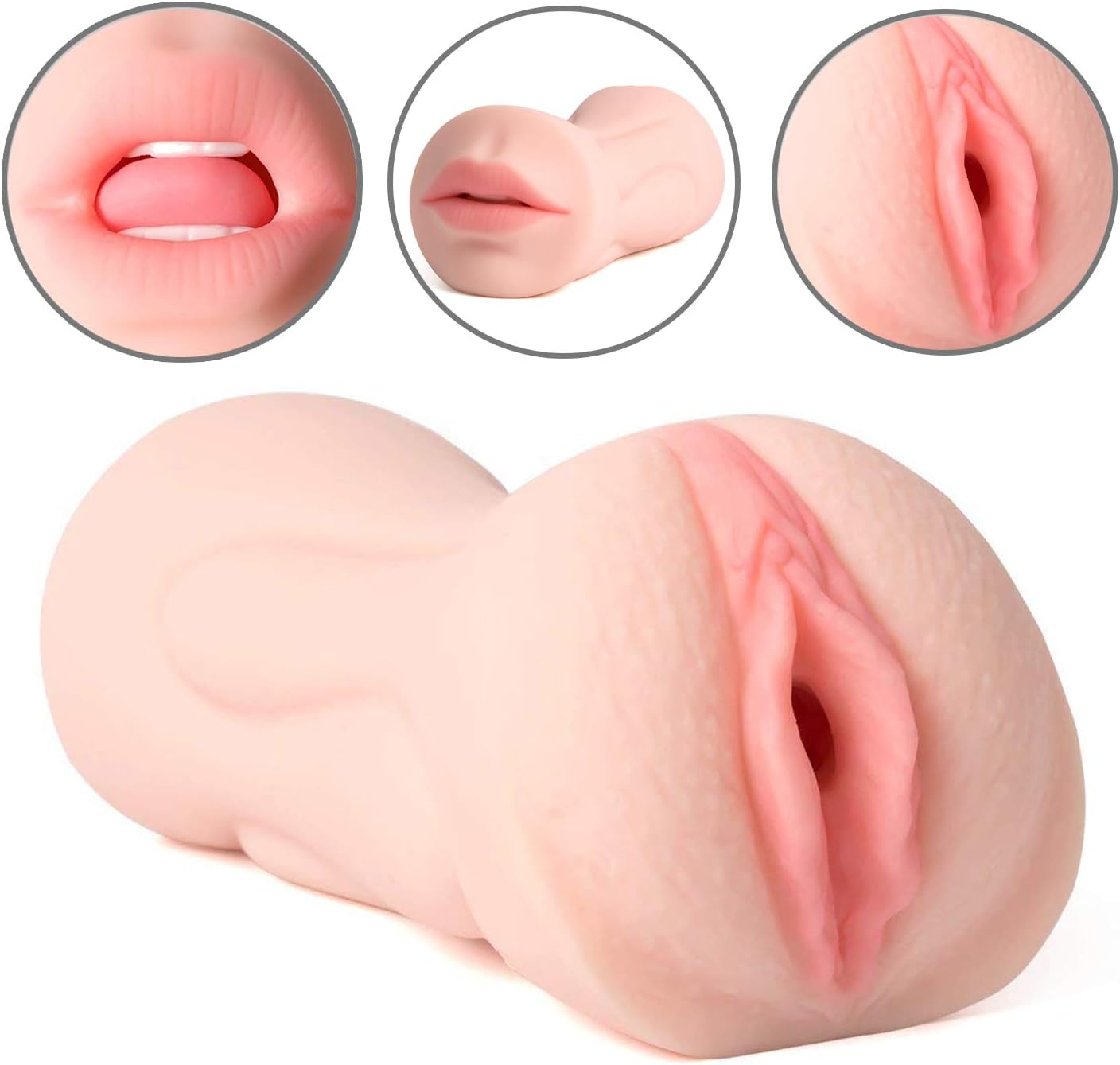 Advanced Design Lifelike Male Masturabation Toy for Men Más(Turbers for Mens Medical Grade Soft and Smooth Silicone Man's 3D Adult Love Toy, Warm Mugs Trainer Sleeves Stroker,Tshirt