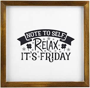 Carteles de madera enmarcados para colgar en la pared rústica con cita