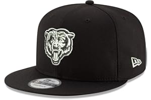 New Era NFL 9FIFTY Black/White Adjustable Snapback Hat Cap One Size Fits All