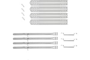 GRILLFLAME 463347017 463347418 G470-0004-W1A Heat Tent G470-5200-W1 Burner Replacement Parts for Charbroil Performance 463335517 463342118 463332718 463342119 Heat Plates Char Broil 4 Burner Gas Grill Parts