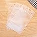 Herdro 100 Pack Clear Drink Pouches Bags with Straws - Reclosable Zipper Stand-up Plastic Pouches Bags Drinking Bags - 9.1