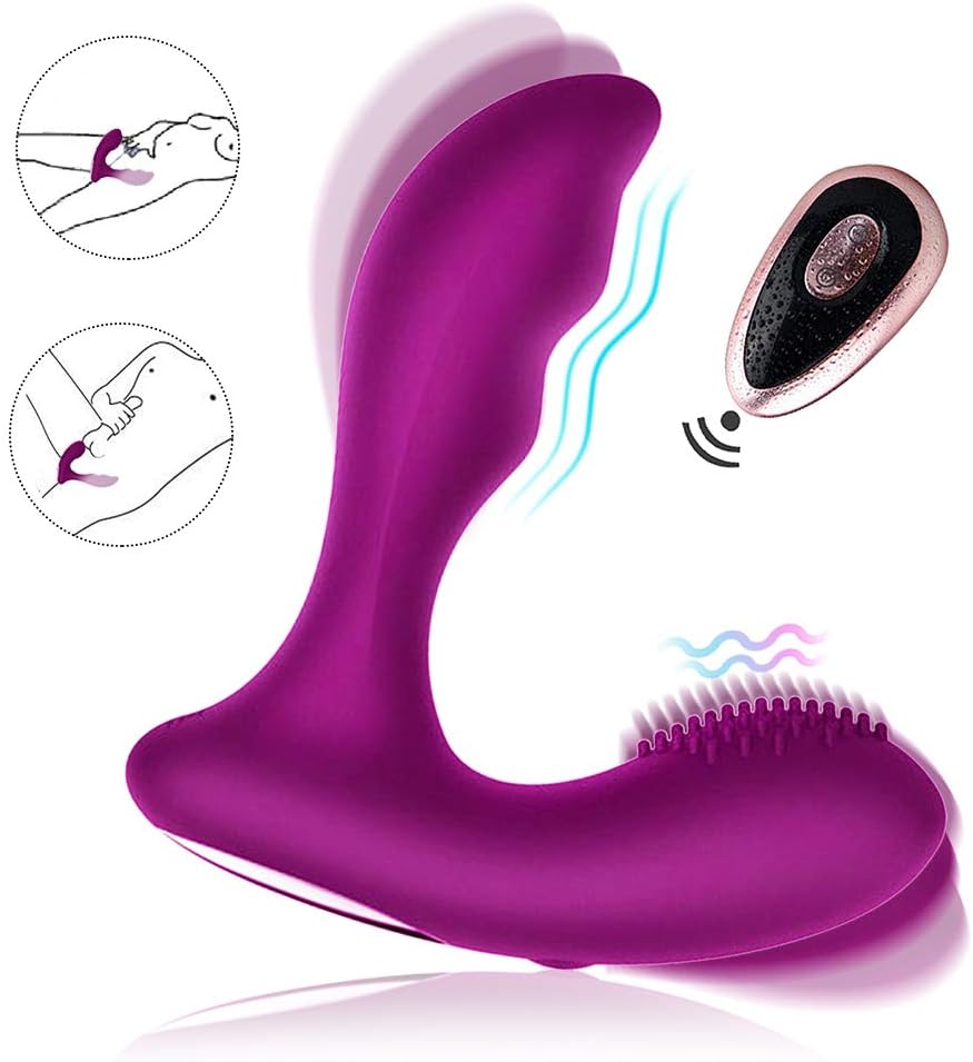 Remote Control Personal Handheld Massaging Toys for Men Prime,Waterproof Rechargeable Plug Stimulator with Mult-Speeds,Powerful but Quiet