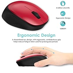 LeadsaiL Wireless Mouse for Laptop, 2.4GHz Silent