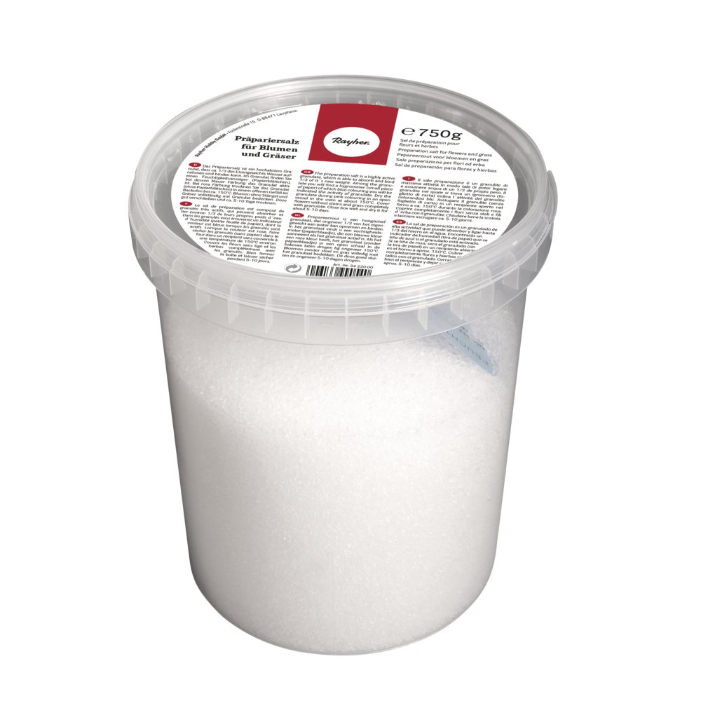 Rayher 3423000 Dissecting epsom salt for flowers and grasses, to dry, can 750 g
