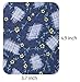 Hibery 16 Pack Denim Iron On Patches Knee Patches for Jeans Clothing No-Sew Shades Blue Jean Patches (4.9'' x 3.7'')