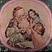 LINKWELL 45x45cm Shabby Chic Look Merry Christmas Collection Deer Christmas Tree Santa Claus Snowman Rabbit Burlap Pillow Case Cushion Cover (CC612)