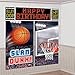 Amscan Basketball Dream Birthday Party Scene Setters Wall Decorating Kit (5 Piece), Black, 14.5 x 10