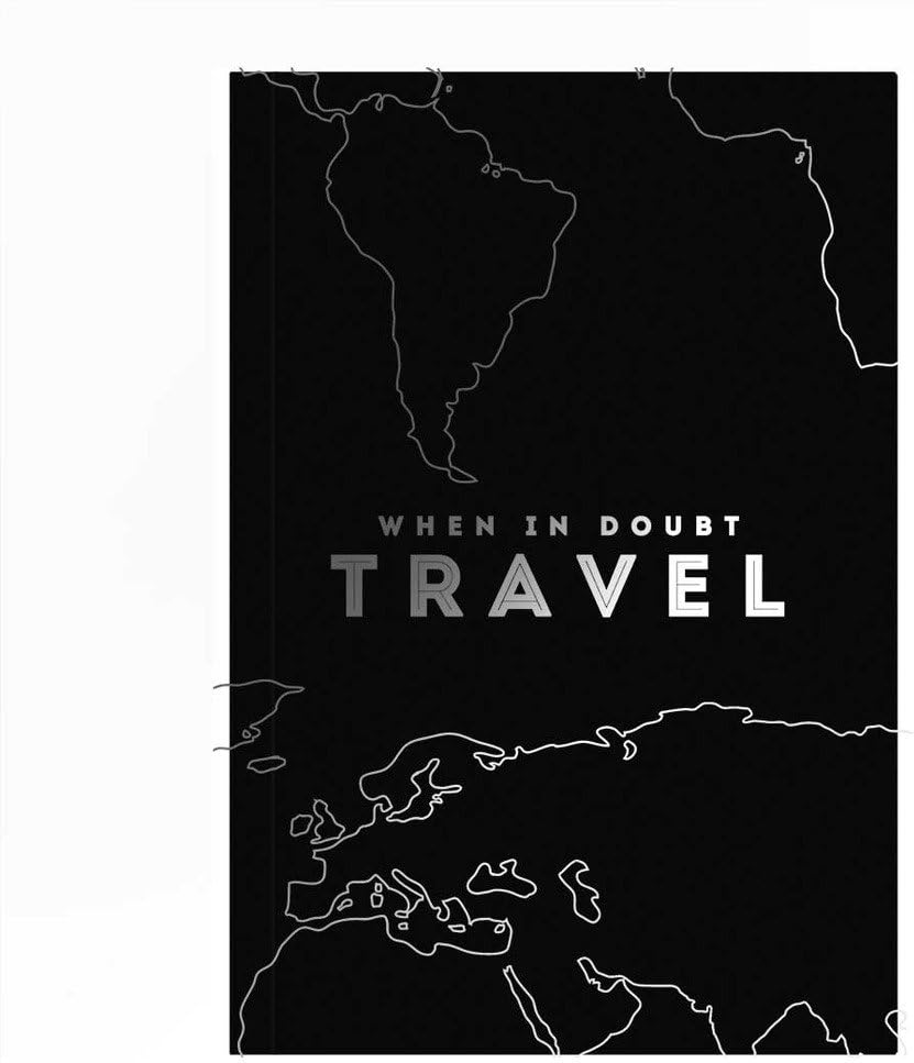 Artangle When In Doubt Travel Softcover Plain A5 Size Premium Notebook