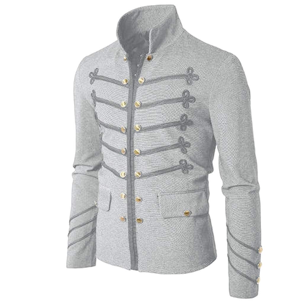 S-5XL DICPOLIA Mens Victorian Styled Steampunk Embroider Coat Uniform Costume
