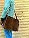 Leather Full Flap Messenger Handmade Bag Laptop Bag Satchel Bag Padded Messenger Bag School Bag Brown