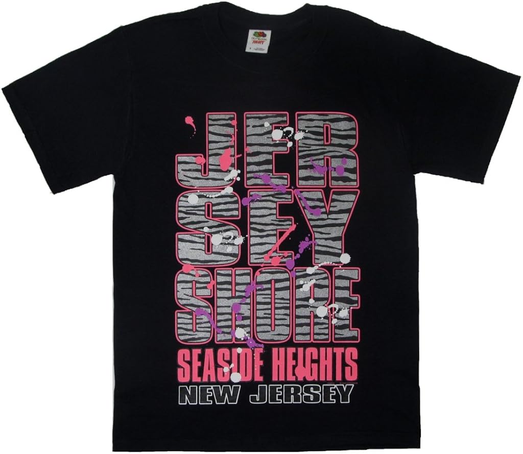 Amazon.com: Shore Store Authentic Jersey Shore Merchandise Jersey Shore Silver Zebra T-Shirt 421 
